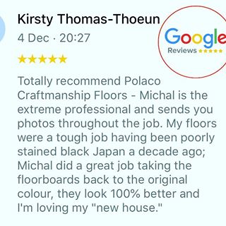 •Here’s What people are saying about our services•
Most Reliable Client Reviews Platform - GOOGLE Business Listing -  Over 95 Client Reviews - POLACO ®™ Craftsmanship Floors⠀⠀⠀
~ Bringing Timber Back to Life ®™ ~⠀. +61 402 997 417⠀⠀⠀
Michal Polaco⠀⠀⠀
enquiries@polacofloors.com.au⠀⠀⠀
www.polacofloors.com.au⠀⠀⠀
⠀⠀⠀
#wood #melbournelife #inspiration #love #instagood #photooftheday #beautiful #like4like #followme #picoftheday #follow #me #instadaily #instalike #likeforlike #followforfollow #nofilter #instagram #interiors #melbourne #followforfollow #bestoftheday #instacool #followback #kitchens #design #architecture #architecturephotography #interiordesign #architecturelovers &#australia &#melbournelife &#coffee &#inspiration &#visitmelbourne &#melbournetodo &#lifestyle &#designer &#beautiful &#art &#melbournecity &#style &#weekend &#flooring &#home &#interior &#homedecor &#homedesign &#decor &#designer &#renovation &#floors &#woodworking &#rustic &#australiandesign &#craftsman &#custommade &#dreamhome &#house &#natural &#wooden &#dreamhouse &#customhome &#woodfloors &#woodfloor &#sand &#refinish &#festool &#bona &#traditional