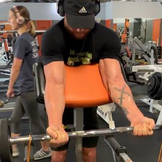 Are you using bands, tubing, chains, etc. because it looks cool or for a purpose? The Preacher Curl is a classic example of an exercise with a pretty aggressive drop off on its strength profile. Here’s an example of me accommodating for that with a band to create more consistent resistance throughout the whole range.