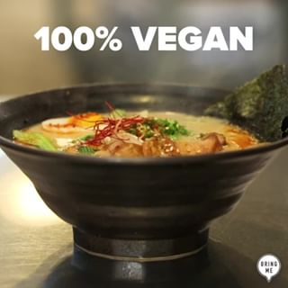 This ramen is 100% vegan and 100% delicious! Follow @bringme for more mouthwatering foodie destinations around the globe! ️