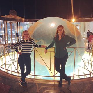 Cheesiest caption... go! Jenna and I thought: Two gals on top of the world!This has been an amazing week! Thank you so much for your support and well wishes for our podcast  #officeladies ! I have teared up a few times these last two days. We love you guys! Thx NYC! And I love ya @msjennafischer ! ️