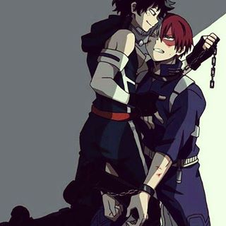 *blushes while glaring* it doesnt have to be this way deku