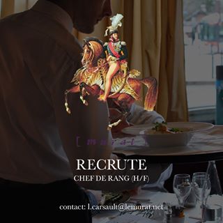 𝕎𝕖 𝕨𝕒𝕟𝕥 𝕪𝕠𝕦 
Le Murat Recrute !!! Nous recherchons une ou un chef de rang.
L'établissement est une brasserie chic, ouverte toute la journée à la clientèle.
Vous aurez la responsabilité de la prise de commande, du service des boissons et du suivi du service de vos tables jusqu'à l'encaissement.
Notre service se veut de qualité, discret et élégant.
Un poste en temps partiel est également envisageable avec possibilité d'horaires en continu notamment sur le SOIR.
Me contacter par mail en laissant votre CV à l’adresse suivante : l.carsault@lemurat.net
-
#paris #restaurantparis #job #work #travail #recrutement #recruiting #restaurant #france #lemuratparis #lemurat #paris16 #portedauteuil  #serveur #brasserie #brasserieparisienne #restaurantparisien #parisien #parisienne #food #foodie #foodstagram #instafood #instawork #ilovemyjob #serveuse #chefderang #restauration