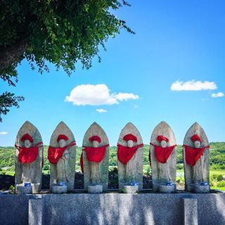 #jizo #statue #sky #cloud #tree #six #197237