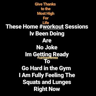 #goodday Everyone 
Not Everyone is Ready or Even Wants to Enter a Gym but
They Still Want to Keep Fit 
Home #workouts Are Beneficial 
If My Desire Wasn't to Grow My Muscles 
To Maintain a Substantial Level of Fitness 
A Home Workout Would be Fine 
But My Goal Requires Me to Lift Weights 
I Hope Everyone Has a Blessed and Peaceful #happywednesday 
Iv Got the #Power 
#LoveLifeListenMusicPeace .
.
.
.
.
.
#mother #singersongwriter #singing #singer #music #love #poet #poetry #PositiveEnergy #hiphop #chef #heart #soul #peace #harmony #respect #rapper #emcee #humble #honest #true #freethinker #spiritual #freedom