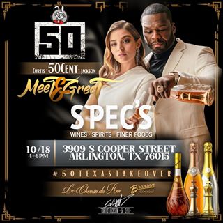 Arlington, Texas! It’s going down today @specs1962 4-6pm! Come hang out and pop a bottle! It’s gonna be lit  #lecheminduroi #bransoncognac #50texastakeover