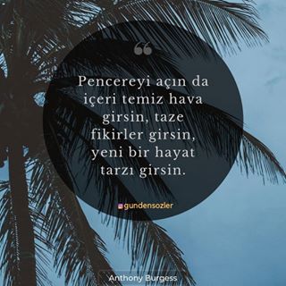 Yoruma ️ ️ bunlardan birini bırakır mısınız?⠀
⠀
⠀
Pencereyi açın da içeri temiz hava girsin, taze fikirler girsin, yeni bir hayat tarzı girsin.⠀
Anthony Burgess⠀
⠀
⠀
 : @giuligartner ⠀ ⠀
#gundensozler #sözler #güzelsözler #anlamlısözler #edebiyat #kitap #İstanbul #sozler #film #filmreplikleri #motivasyon #hayat #insan #dünya #hayal #kadın #mutluluk